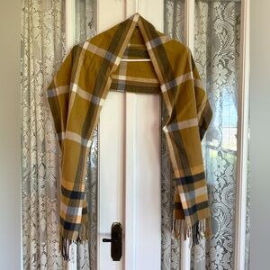 Cashmere plaid scarf